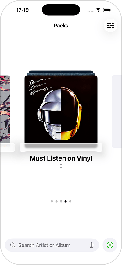 A Must Listen on Vinyl rack in Slowell